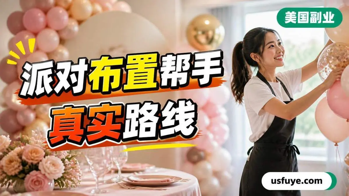 美国派对布置帮手副业怎么做