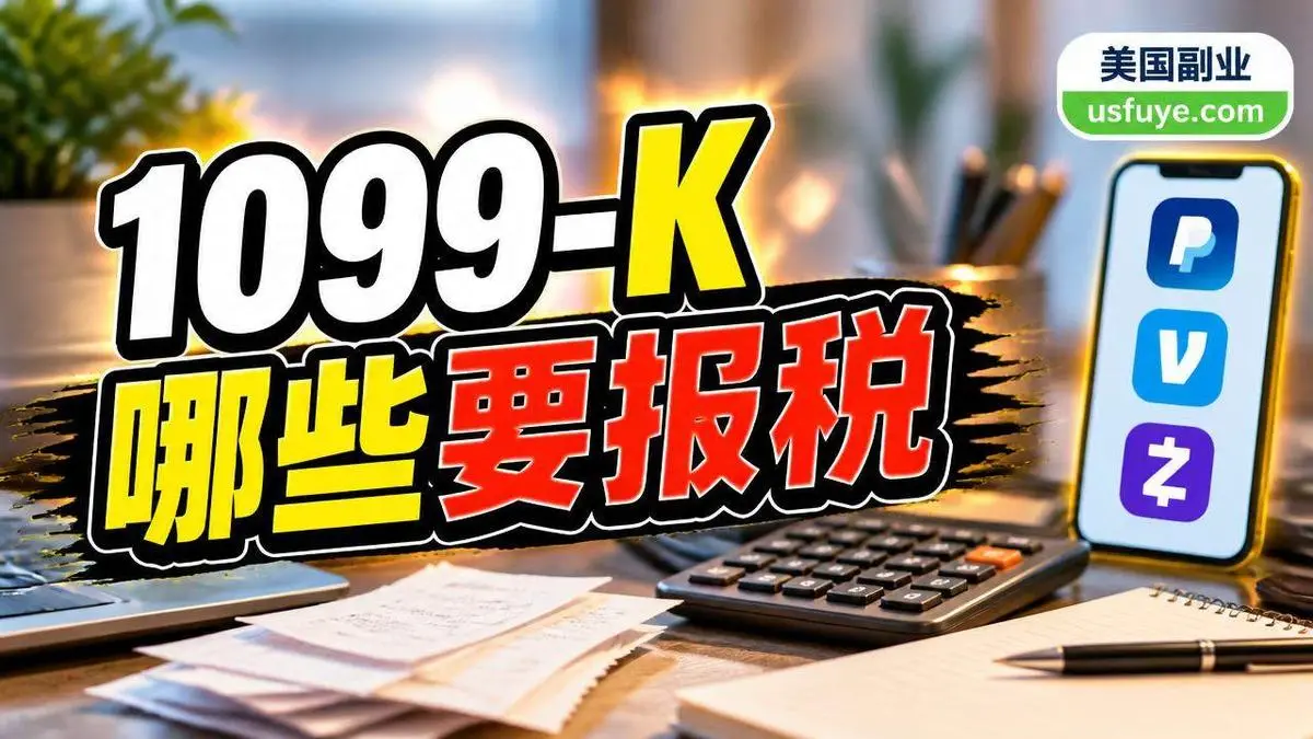 1099-K 门槛和 PayPal、Venmo、Zelle 收款:哪些要报税,哪些根本不是收入