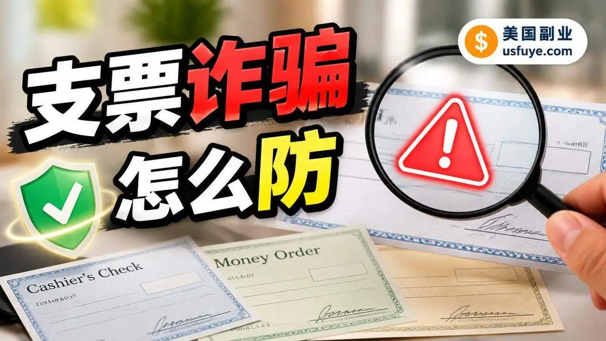 支票、Money Order、Cashier's Check 有什么区别，怎么防支票诈骗